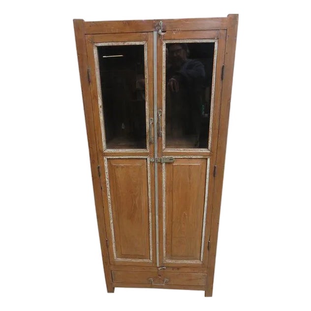 Antique Primitive architectural salvage Hutch China Cabinet Cupboard For Sale