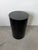 Contemporary Vintage Postmodern Black Formica Cylinder Pedestal For Sale - Image 3 of 9