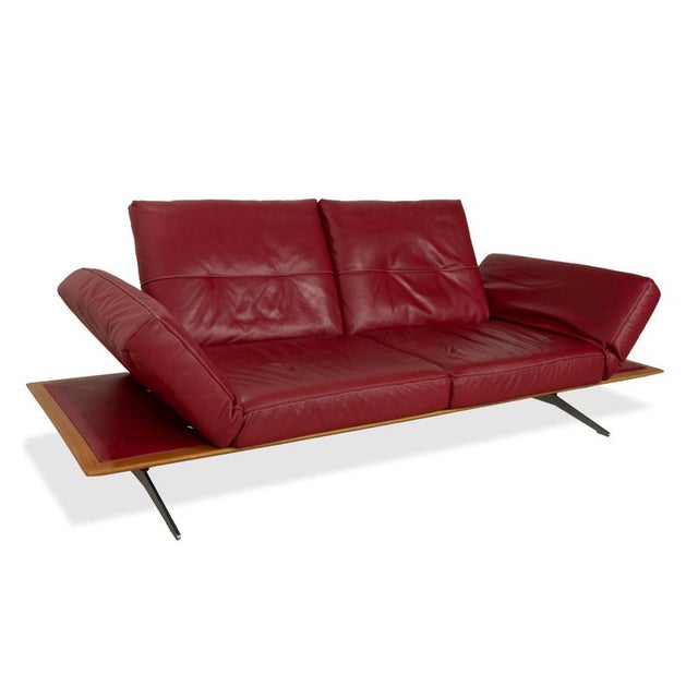MR 495 Two-Seater Sofa in Leather from Musterring For Sale - Image 4 of 18