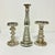West Elm 1990s Vintage Boho Chic Modern West Elm Attributed Mercury Glass Candleholders - Set of 3. For Sale - Image 4 of 12