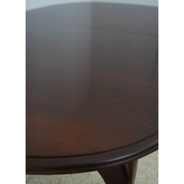 Ethan Allen Queen Anne Cherry Dining Room Table For Sale - Image 9 of 18