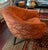 Mid 20th Century Mid Century Barrel Club Chair With Original Asian Damask Upholstery For Sale - Image 5 of 9