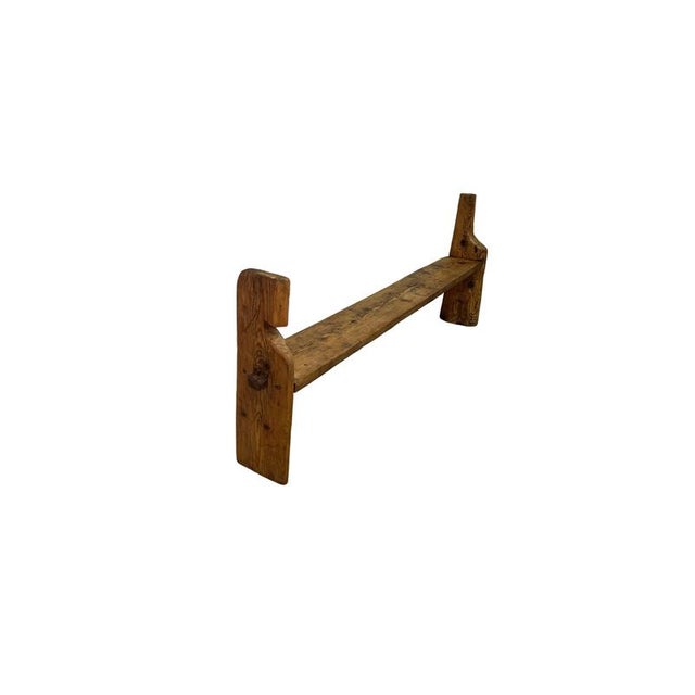 Antique 18th Century Fir Wood Bench For Sale - Image 6 of 6