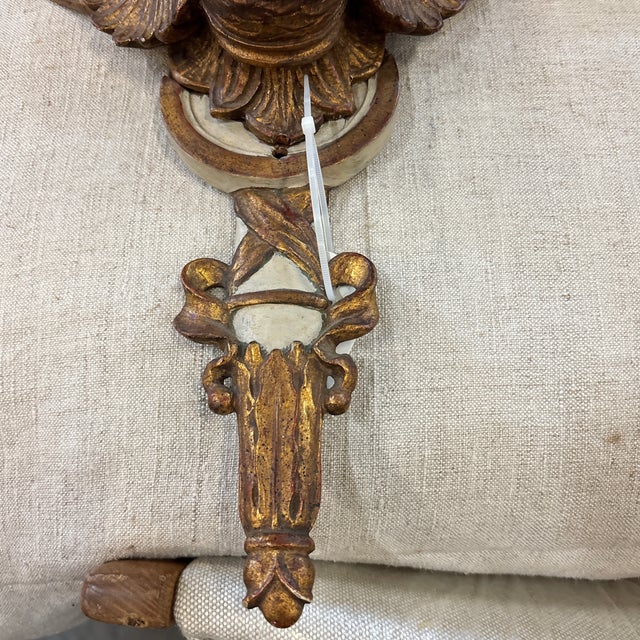 Pair of French 19th Century Carved Swan Sconces For Sale - Image 11 of 12