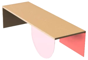 Babylone Pink Babel One Coffee Table by Babel Brune