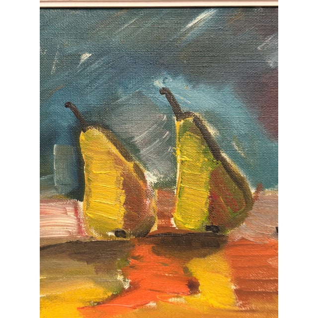 Louis Zelig, Fruit, 1960s, Oil on Canvas, Framed 72 × 55 Cm For Sale - Image 14 of 18