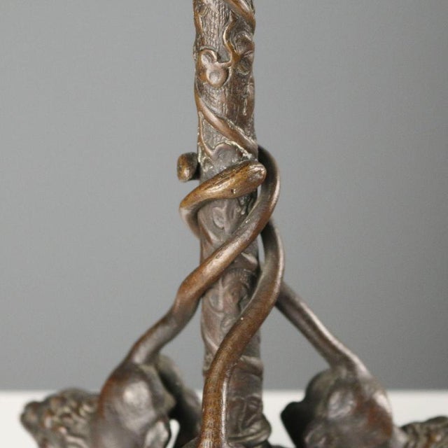 Bronze Lamp in the style of Christophe Fratin For Sale - Image 5 of 10