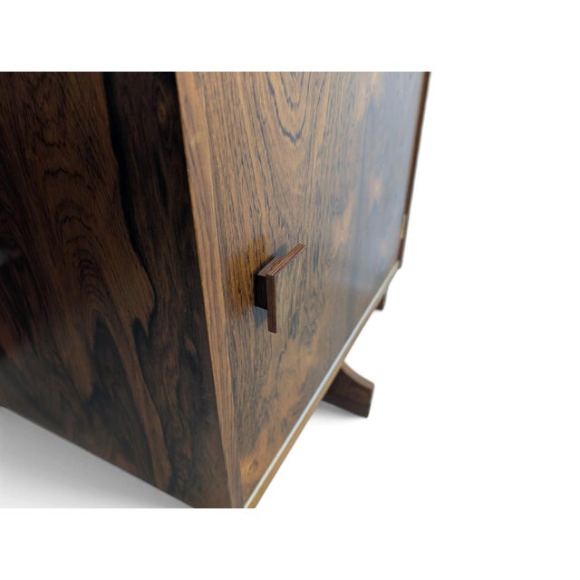 Brown Vintage Mobile Bar in Teak, 1960s, Set of 4 For Sale - Image 8 of 18