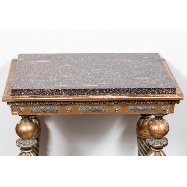 Neoclassical Swedish, Neoclassical Petite Console Table For Sale - Image 3 of 8