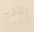 Seymour Lipton (American, 1903-1986), Abstract Expressionist Sculpture Study Sketch, Pencil on Paper, inscribed "50 / 45 /...