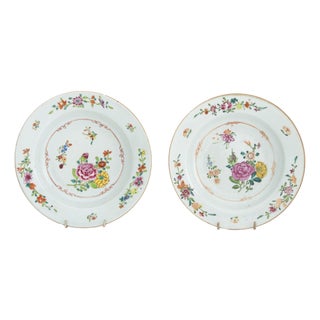 Chinese Export Porcelain Soup Bowls, Pair For Sale