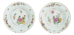 Chinese Export Porcelain Soup Bowls, Pair