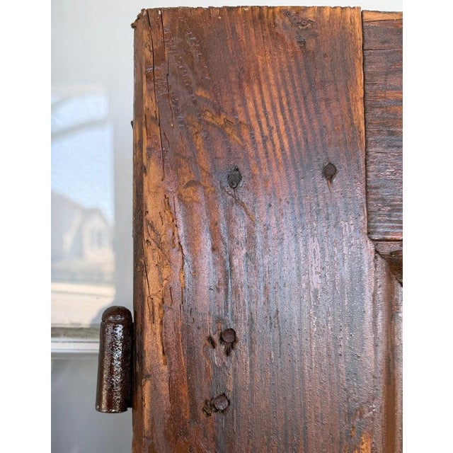 18Thc Original Painted Door From New England For Sale - Image 10 of 14
