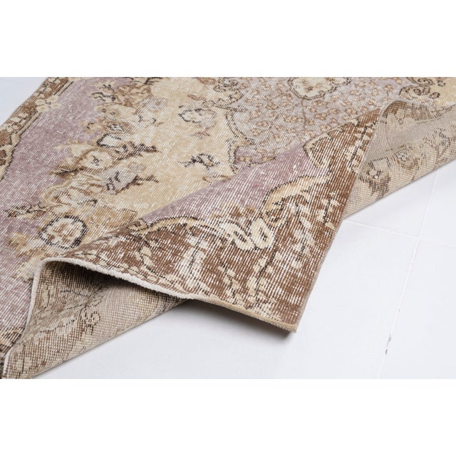 1960s Authentic Hand-Woven Turkish Rug For Sale - Image 6 of 10