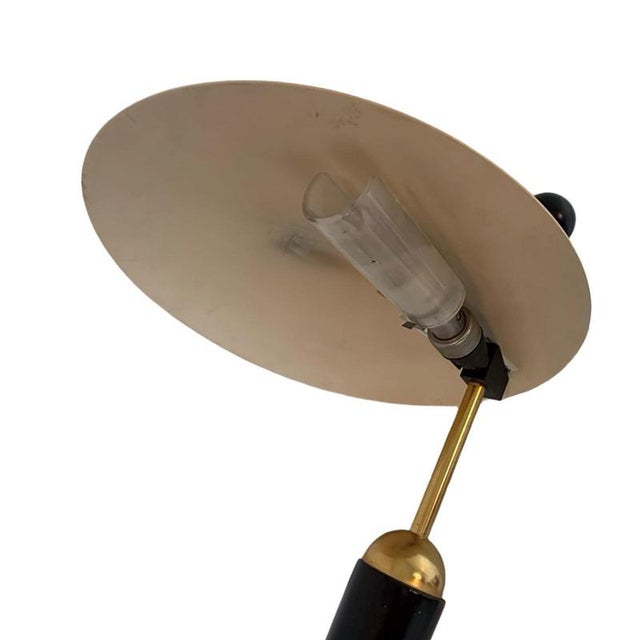 Wood Dutch Postmodern Schijvenlamp in Gray Gunmetal from Herda For Sale - Image 7 of 11