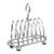 Antique Toast Rack, English, Silver Plated, Breakfast Table Stand, Edwardian For Sale