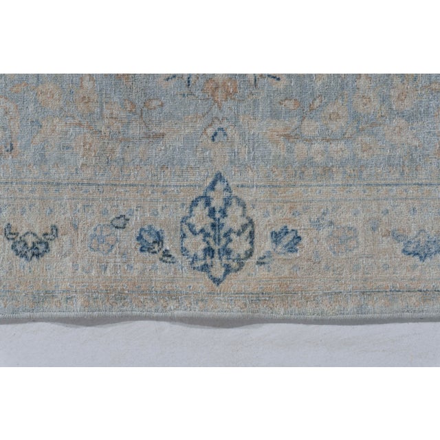 Traditional Antique Circa 1900 Blue Oversize Kerman Hand Knotted Wool Runner 2ft 9in X 23ft 6in For Sale - Image 3 of 10