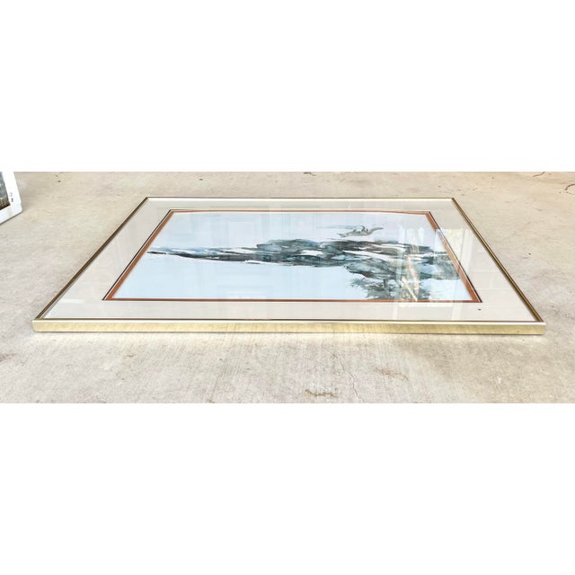 Realism 1981 Morten Solberg "Fresh Tracks” Framed & Signed Litho Print For Sale - Image 3 of 9