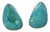 1980s Vintage Southwestern Americana Peyote Bird Turquoise & Sterling Large Pierced Stud Earrings - A Pair For Sale