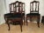 Forest Green Vintage Louis XV Style Oak Dining Chairs, 1940s, Set of 4 For Sale - Image 8 of 18