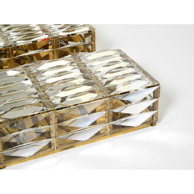 Vintage Brass Wall Lamps with Crystal Shades by Bakalowits & Söhne, 1960s, Set of 2 For Sale - Image 13 of 18