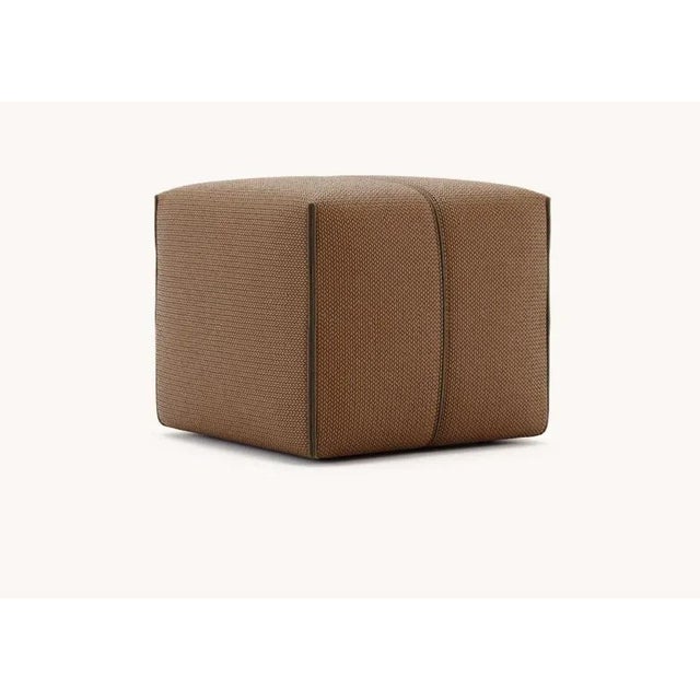 Grant s pouf by domkapa materials: velvet, synthetic leather. Dimensions: w 45 x d 45 x h 40 cm. May be available...