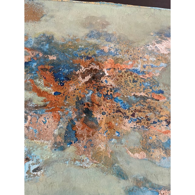 Gold 1960s Betty Foy Sanders Abstract Paintings - A Pair For Sale - Image 8 of 10