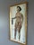 1957 Mid-Century Modern 'Nude in Soft Light' Swedish Original Abstract Figurative Oil Painting, Framed For Sale - Image 4 of 12