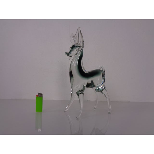 Large Murano Glass Deer, Italy, 1970s For Sale - Image 4 of 18