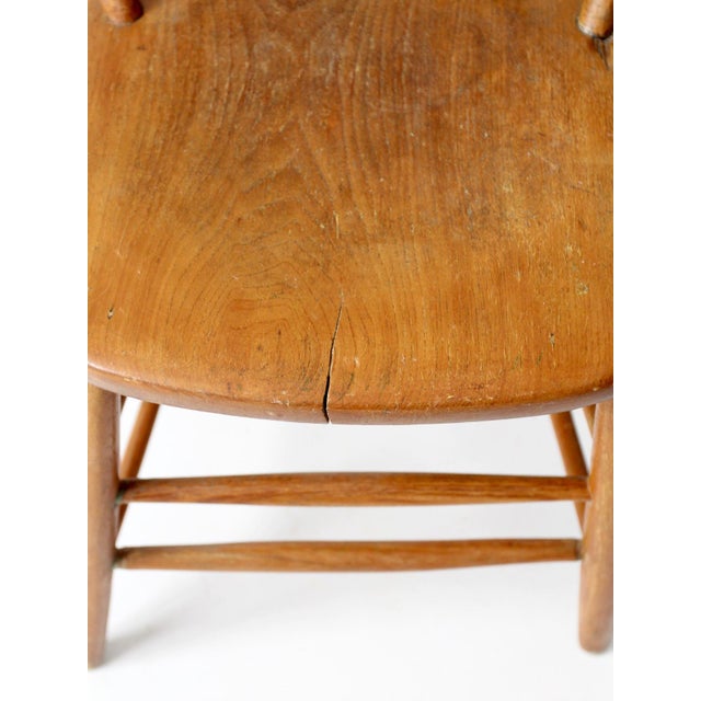 Vintage Windsor Farmhouse Dining Chair For Sale - Image 4 of 17