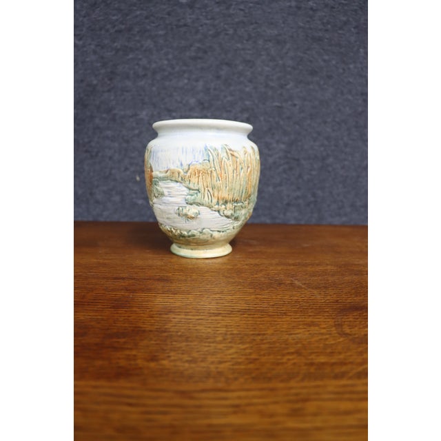 Weller Glendale Bird Motif Art Pottery Vase For Sale - Image 9 of 14