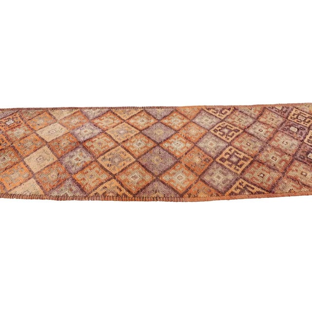 Mid 20th Century Vintage Faded Runner For Sale - Image 4 of 7