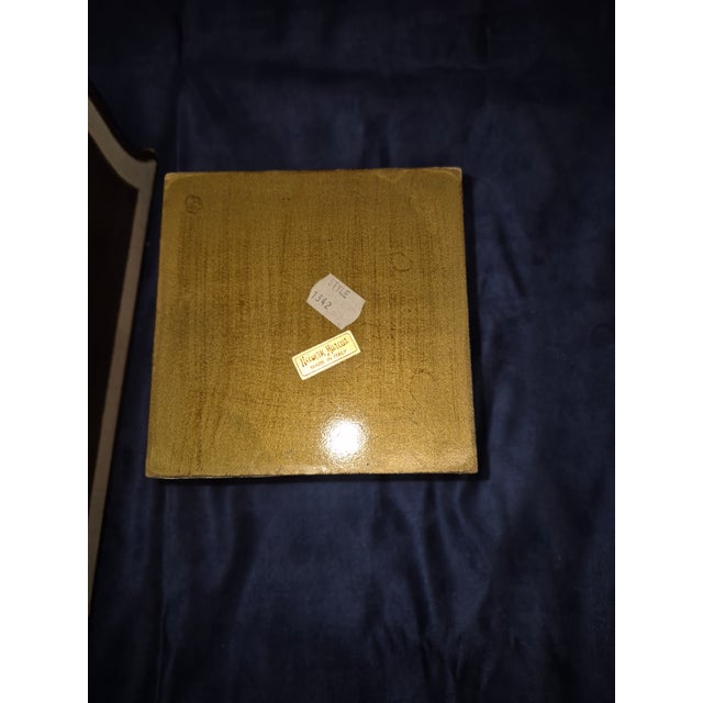 Wood Mid 20th Century Matching Italian Florentine Carved Wood Wastebasket and a Small Tissue Box Fd For Sale - Image 7 of 14