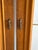 Vintage 70s Pair of Walnut and Convex Leaded Clear Glass Cabinet Doors For Sale - Image 10 of 18