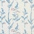 Hand printed botanical with hand embroidered details, this understated design features artful blossoms on a muslin-like...