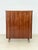 Beautiful, original vintage wardrobe in an elegant mid-century design. The piece impresses with its exquisite mahogany...