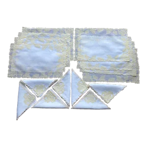 Vintage Madeira Linen Placemat Set