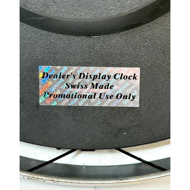 Modern Panerai Luminor Dealer Fixture Wall Clock, Swiss Made Promotional Display- Works For Sale - Image 3 of 12