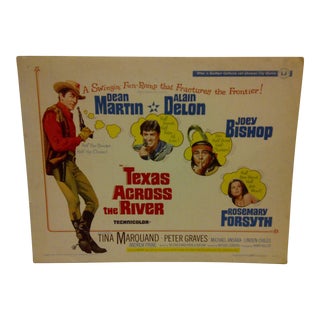 Vintage "Texas Across the River" 1966 Movie Poster For Sale