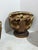 Beige Art Deco Italian Poufs in Walnut and Velvet, 1940, Set of 3 For Sale - Image 8 of 12