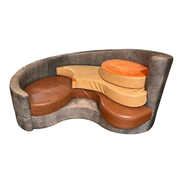 Vladimir Kagan Dot Com Sofa, American Leather, Usa, Circa 1997 For Sale