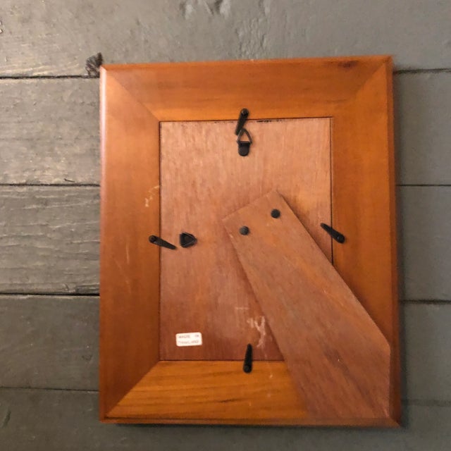 Abstract Vintage Original Nude Abstract Watercolor Painting Wood Photo Frame For Sale - Image 3 of 4