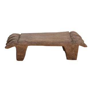Carved Tribal Wooden Naga Stand For Sale