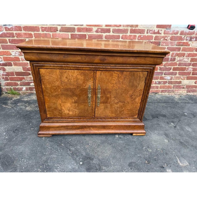 Henredon Furniture Burlwood Buffet- Server. high end Furniture. Well made, dovetail joint construction Approximate...