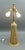 Gold Early 20th Century Bradley & Hubbard Antique Hand Painted Gold Gilt Slag Glass Table Lamp For Sale - Image 8 of 11