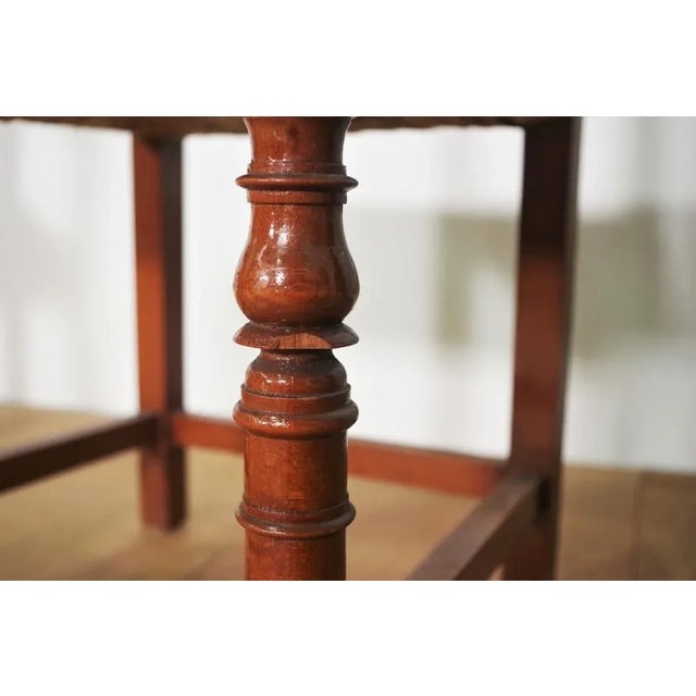 Tan Set of Small Wooden Chairs For Sale - Image 8 of 9