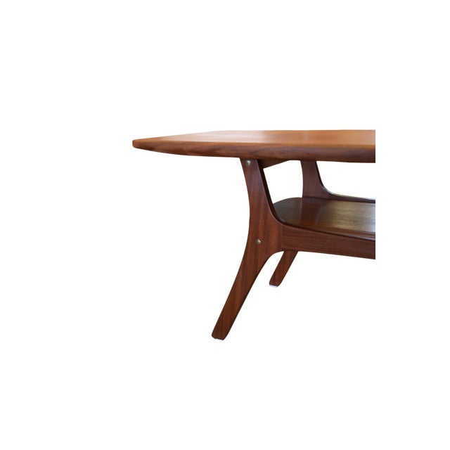 Danish Teak Coffee Table with Magazine Rack, 1960s For Sale - Image 4 of 11