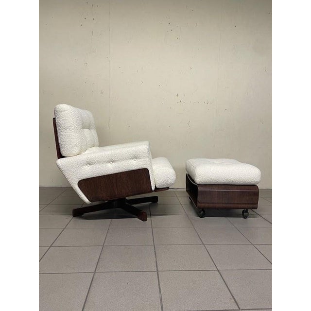 Model 401 Armchair with Footrest by Menilio Taro for Cinova, 1964 For Sale - Image 16 of 18