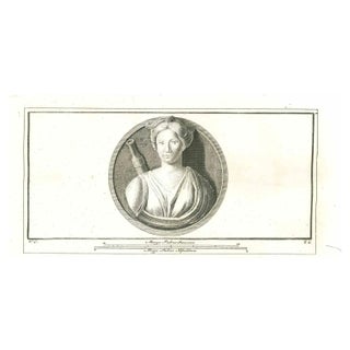 Vincenzo Campana, Ancient Roman Statue, Original Etching, 18th Century For Sale