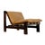 Mid-Century Modern Lounge Chair in Leather and Wood by Carl Straub, 1960s For Sale
